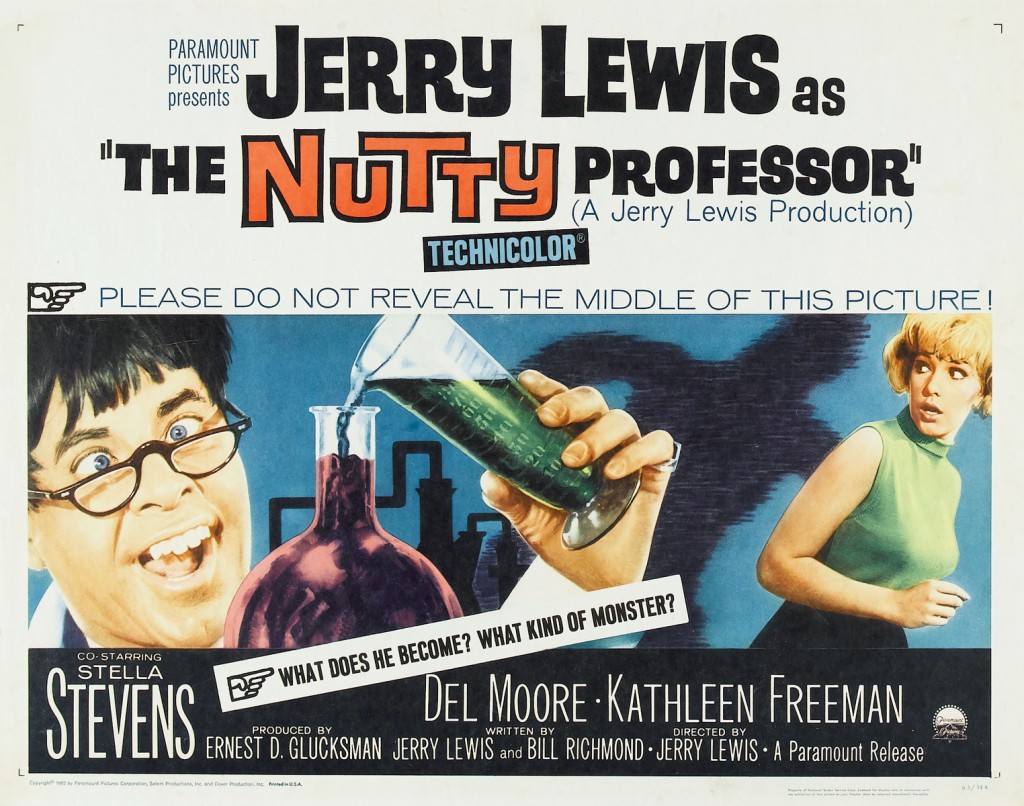 Docteur Jerry et Mister Love (The Nutty Professor, 1963), de Jerry Lewis produit par Paramount, Jerry Lewis Enterprises