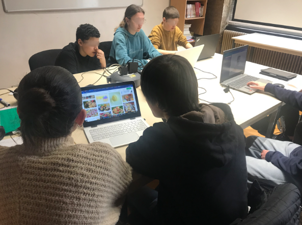 Atelier Ce film n'existe pas" animé lors du stage "IA et création" à la cité scolaire Albert Triboulet à Romans-sur-Isère en Juin 2024